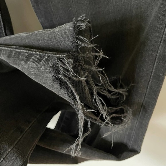 MADEWELL Mid-rise 9" High-Rise Skinny Jeans Black Distressed Raw Hem 6 28T - Picture 10 of 16